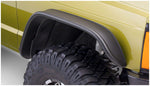 Bushwacker Flat Style Fender Flares 4 Piece Set Matte Black 1984-2001 Cherokee XJ 2 Door & 4 Door