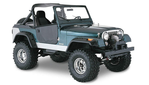 Bushwacker 6" Cut Out Fender Flares, 4-Pieces