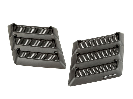 Rugged Ridge Performance Hood Vents, Plastic, Black - Pair