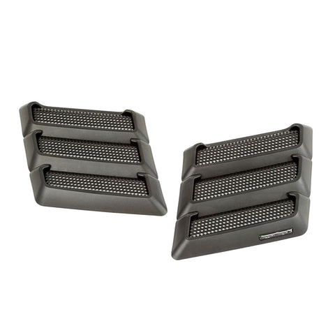 Rugged Ridge Performance Hood Vents, Plastic, Black - Pair