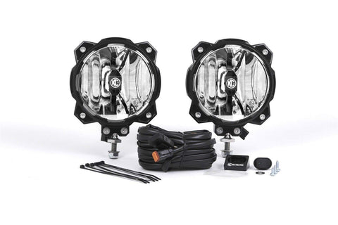 KC HiLiTES Pro6 Gravity Series LED Lights with Spot Beam, Single Mount - Pair