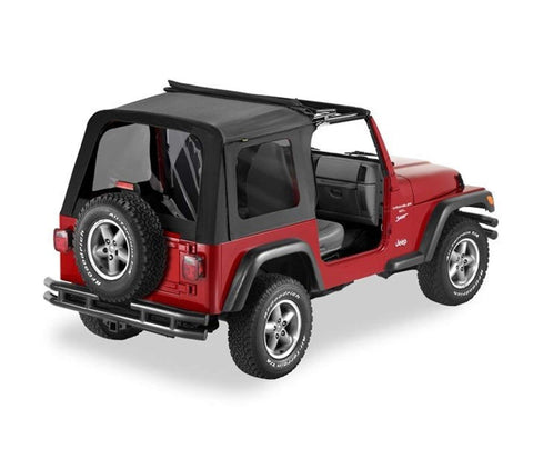 Bestop Sunrider Complete Replacement Soft Top w/ Clear Windows - Black Diamond