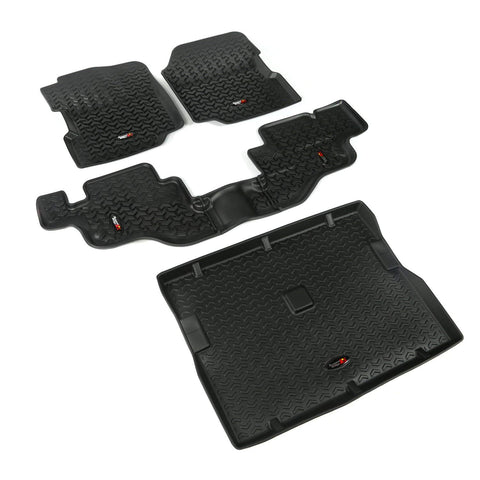 Rugged Ridge All Terrain Floor Liner Kit, Black - 4 Piece