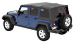 Bestop Supertop Soft Top w/ Tinted Windows, Doors Not Included - Black Diamond 2007-2018 Wrangler JKU 4 Door