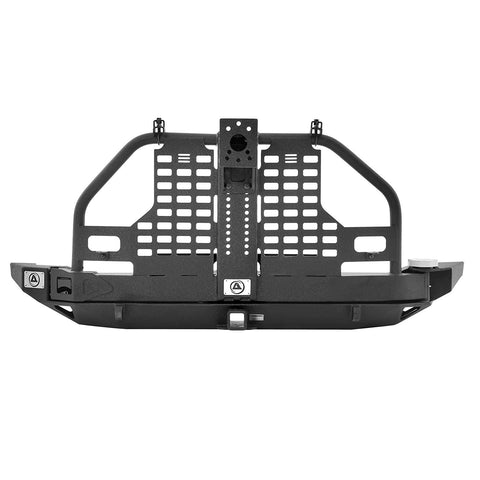 Smittybilt XRC Atlas Rear Bumper & Tire Carrier Combo - Steel, Matte Black Finish