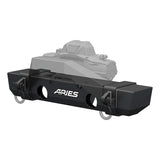 Aries Automotive TrailCrusher Front Bumper w/ Shackle Mounts, Carbon Steel - Catbide Black Powdercoat