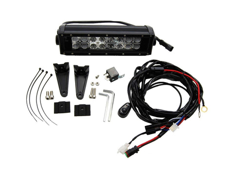 KC HiLiTES 10" C-Series Dual Row LED Light Bar Kit, Combo Beam - Clear