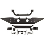 Rugged Ridge Spartan Front Bumper w/ Standard Ends & Overrider Bar - Textured Black