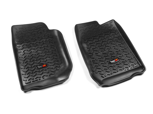Rugged Ridge 12920.01 All Terrain Front Floor Liners Black Pair 2007-2018 Jeep Wrangler JK/JKU