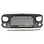 Rugged Ridge Front Spartan Grille - Black with Black Screen