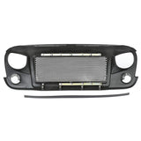 Rugged Ridge Front Spartan Grille - Black with Black Screen