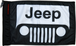 Forever Wave Jeep Grill Flag, 12" x 18" - Black