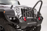 Fab Fours Vengeance Front Bumper w/ Stinger - Black Powder Coat Steel