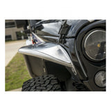 Aries Automotive Front Tubular Fender Flares, Raw Aluminum - Pair