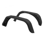 Aries Automotive Rear Tubular Fender Flares, 5.5" Wide, Aluminum - Textured Black Powder Coat - Pair