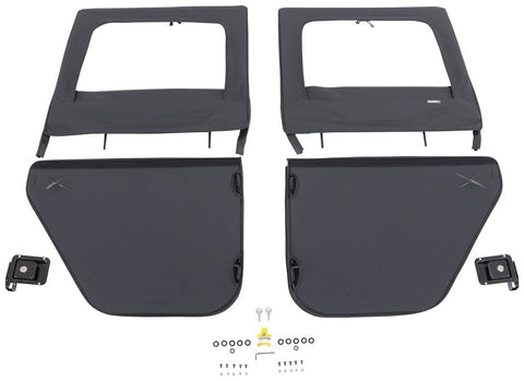 Bestop 2-Piece Rear Doors In Black Diamond