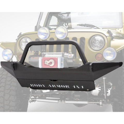 Body Armor Front High Clearance Bumper - Textured Black