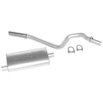 Dynomax Single 2.25" Super Turbo Cat-Back Exhaust System w/ 2.5" Tip & Muffler, Aluminized Steel