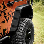 Rugged Ridge Hurricane Flat Fender Flare Kit, Textured Black - 4 Piece