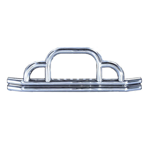 Rugged Ridge Front Defender Tubular Bumper - Stainless Steel