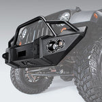 Fab Fours Lifestyle Front Winch Bumper w/ Grill Guard & 1" D-Ring Mounts - Matte Black Powder Coat