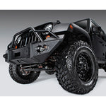 Fab Fours Lifestyle Front Winch Bumper w/ Grill Guard & 1" D-Ring Mounts - Matte Black Powder Coat