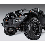 Fab Fours Lifestyle Front Winch Bumper w/ Grill Guard & 1" D-Ring Mounts - Matte Black Powder Coat