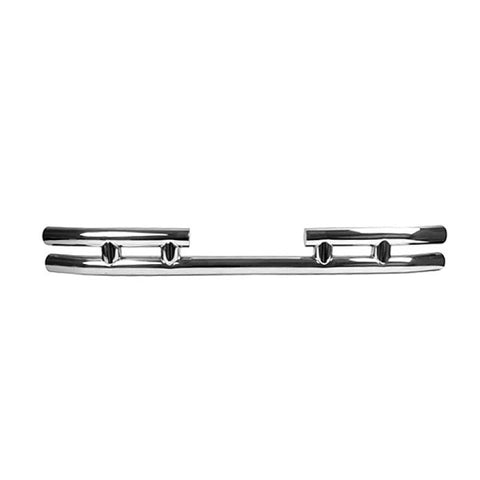 Rugged Ridge Rear 3" Double Tubular Bumper - Stainless Steel