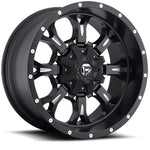 Fuel Krank Series Wheel - 17" x 9" - Bolt Pattern 5" x 5" - Matte Black & Milled