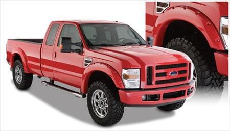 Bushwacker Pocket Style Flares 4 Piece Set OE Matte Black 2008-2010 Ford F250/F350 Super Duty