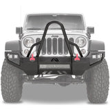 Fab Fours Vengeance Front Bumper w/ Stinger - Black Powder Coat Steel