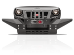 Fab Fours Front Full Width Grumper Winch Bumper w/ Integrated Skid Plate - Textured Black