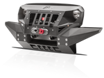 Fab Fours Front Full Width Grumper Winch Bumper w/ Integrated Skid Plate - Textured Black