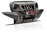 Fab Fours Front Full Width Grumper Winch Bumper w/ Integrated Skid Plate - Textured Black