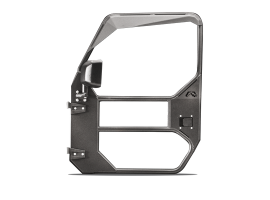 Fab Fours JK1030-1 Front Full Tube Doors Matte Black 2007-2018 Jeep Wrangler JK/JKU