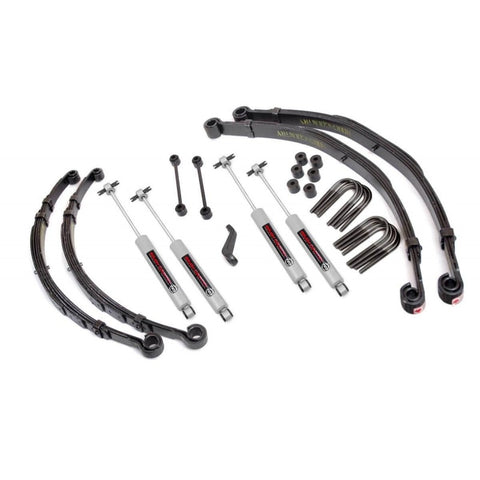 Rough Country 4" Suspension Lift Kit w/ Premium N3 Shocks and Leaf Springs