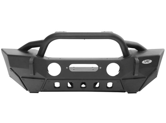 Smittybilt Gen 2 XRC Front Bumper w/ Winch Plate, D-rings, & Stinger - Black Powdercoat