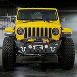 Smittybilt Gen 2 XRC Front Bumper w/ Winch Plate, D-rings, & Stinger - Black Powdercoat