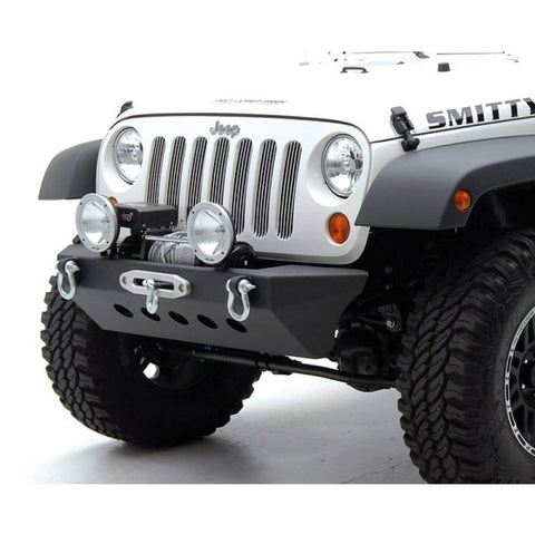 Smittybilt SRC Classic Front Bumper w/ Winch Plate - Textured Black