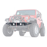 Warn Front Rock Crawler Bumper, Steel - Black