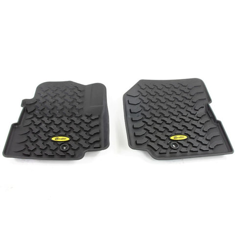 Bestop Front Floor Liners Black - Pair 1976-1995 Jeep CJ/YJ