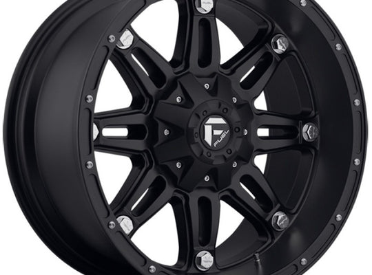 Fuel Hostage Series Wheel - 17" x 9" - Bolt Pattern 5 x 4.5" and 5 x 5" - Matte Black